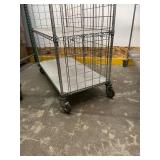 MSRP $2,500+ METRO SUPER ERECTA NSF MOBILE STORAGE CART, 76"H x 48"W x 24"D, 5 SHELVES, WIRE ENCLOSURE PANELS, LOCKING CASTERS, COMMERCIAL GRADE FOR MEDICAL, LAB, PHARMACY & WAREHOUSE STORAGE