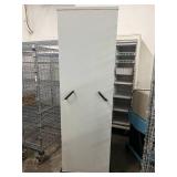 MSRP $4,000+ MOBILE HOSPITAL INVENTORY MANAGEMENT CABINET, 80"H x 48"W x 24"D, ROLLING BIN STORAGE SYSTEM W/ CASTERS, DUAL-COLUMN ORGANIZER FOR MEDICAL SUPPLIES, PARTS, CABLES & MATERIALS MANAGEME