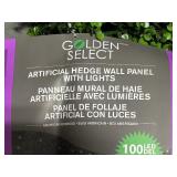 Artificial Hedge Wall Panel with Lights