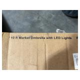 Patio Umbrella with LED Lights 10 Foot (first pic is a stock photo)