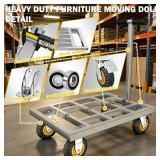 Hrwug Heavy Duty Push Cart Dolly