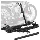 Joytutus Hitch E-Bike Rack with Ramp for 2 E-Bikes