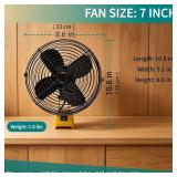 Babulas Portable Metal Cordless Fan