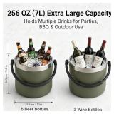 Insulated Ice Bucket with Lid and Handle