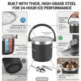 Insulated Ice Bucket with Lid and Handle
