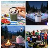Insulated Ice Bucket with Lid and Handle