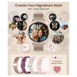 Erkwei Smart Watch wit 4 Bands