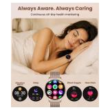 Erkwei Smart Watch wit 4 Bands