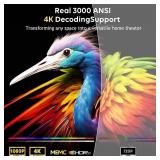 Ecosky 3000 ANSI 4K Google TV Projector