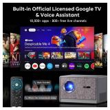 Ecosky 3000 ANSI 4K Google TV Projector