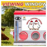 Cybrasc 10 Gallon 55 Pound Metal Chicken Feeder