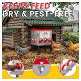 Cybrasc 10 Gallon 55 Pound Metal Chicken Feeder