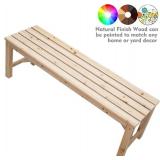 Fortuno Outdoor/Indoor Natural Wood Bench