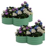 Garvee 2-Pack Galvanized Raised Garden Bed