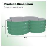 Garvee 2-Pack Galvanized Raised Garden Bed