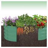 Garvee 2-Pack Galvanized Raised Garden Bed