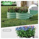 Garvee 2-Pack Galvanized Raised Garden Bed