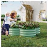 Garvee 2-Pack Galvanized Raised Garden Bed