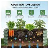 Sponvatt Round Galvanized Raised Garden Bed