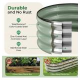 Sponvatt Round Galvanized Raised Garden Bed