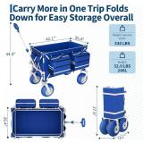 Garvee Collapsible Beach Wagon Cart