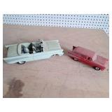 2 Model Cars ~ 1 missing wheel but in the seat