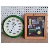 John Deere Clock, Wall Sign & Thermometer