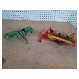 John Deere Planter & Benac Bale Hauler with 3 Bales