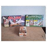 Dale Earnhardt Monopoloy & John Deere Tractor~Opoly & Pit Card Game