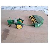 John Deere Tractor and Swather