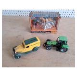 Montgomery ward coin bank, Deutz Fahr Tractor & Collectabulls rodeo