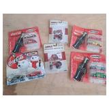 Coca Cola Match box Cars & 2 Case IH Tractors
