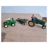 John Deere Model 7020 & Tin Model B with Plow