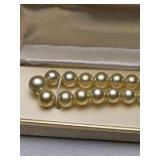 Faux Pearl Necklace in Box - Cream Pearl-Style Strand w/ Dillard’s Box