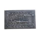 RARE 1968 Jerry Parker Canada .999 Silver Stamp Ingot – 5¢ Steamship Royal William, 1933 Stamp Design