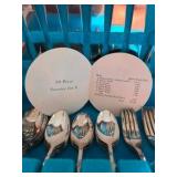 FULL Set! Rogers & Bro. Original Rogers Silverplate 50-Piece Flatware Set Service for 8 in Wood Chest