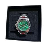 Retail Value: $299.00 Invicta Speedway 14384 Professional 200M Watch w/ Box - Green Dial & Silver-Tone Band