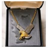 Vintage Tigre Jewelry For Men Eagle Pendant Necklace In Original Box