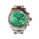 Retail Value: $299.00 Invicta Speedway 14384 Professional 200M Watch w/ Box - Green Dial & Silver-Tone Band