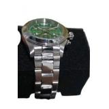 Retail Value: $299.00 Invicta Speedway 14384 Professional 200M Watch w/ Box - Green Dial & Silver-Tone Band