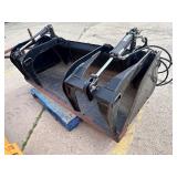72” BUCKET GRAPPLE w/ removable sides - NICE!!