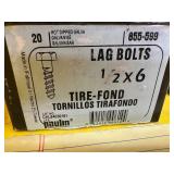 Galvanized LAG BOLT Lot - 100 pcs