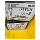 Galvanized LAG BOLT Lot - 100 pcs