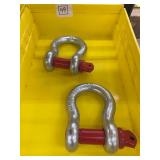 Lot of 2 - Screw Pin CLEVISES - 1” 8.5 ton