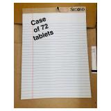 Case of 72 LEGAL PADS - white