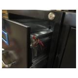 3 Metal 4 drawer file cabinets, one...