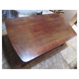 Rectangular 2-tier wood coffee tabl...