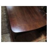 Rectangular 2-tier wood coffee tabl...