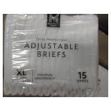 60 XL adjustable briefs...