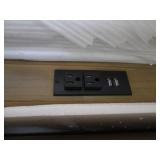 Business center table, with side ou...